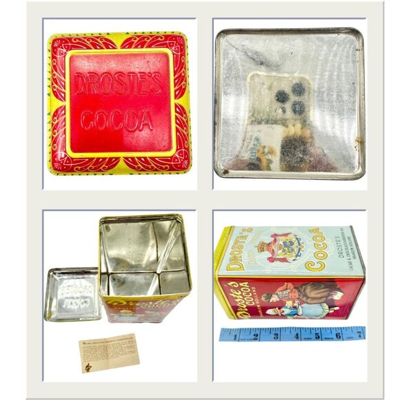 Vintage Droste Chocolates Set Of 7 Chocolate Tins and Boxes Holland Collectibles - Picture 6 of 8